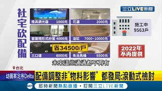 2022社宅將砍配備？原物料不停上漲...\