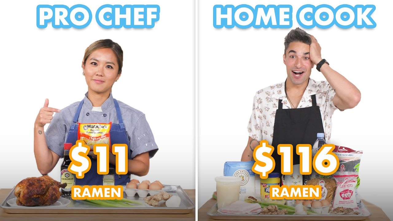 $116 vs $11 Ramen: Pro Chef & Home Cook Swap Ingredients | Epicurious