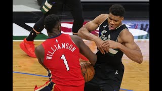 Zion and Giannis | New Orleans Pelicans at Milwaukee Bucks | NBA Season 2020-21