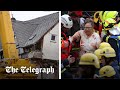 German hotel collapses trapping people inside