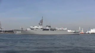 練習艦隊  2016 　大阪港出港 海上自衛隊