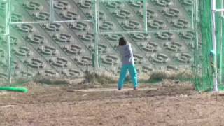 2017.2.15ﾊﾝﾏｰ投・練習(創造学園　堤1投目)