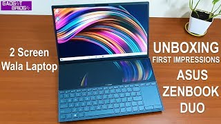 Asus Zenbook Duo Unboxing: A dual screen laptop jo saarey kaam karey