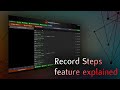 Record Steps feature explained | Kaslaan Macros | #3