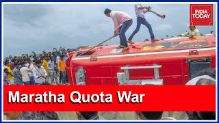 Maratha Quota Stir Turns Violent In Solapur On Day 4 Of Agitation