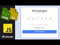 Adinuba - Let build powerful OTP verification form using HTML, CSS and JAVASCRIPT