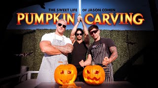 "Pumpkin Carving Showdown: Creative Designs & Hilarious Moments with Friends!" 🎃😂
