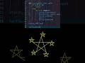 Star design in Python / Graphics and coding / Turtle drawing tutorial #programming #art #satisfying