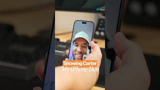Showing Carter my iPhone Duo