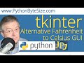 Alternative Python Fahrenheit to Celsius GUI