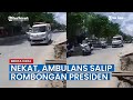 Viral Ambulans Salip Rombongan Presiden, Sopir Sempat Kaget dan Bilang Izin, Jokowi Lambaikan Tangan