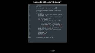 Leetcode 269. Alien Dictionary in Python | Python Leetcode | Python Coding Tutorial | Python ASMR