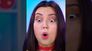 AW! IT'S SO 🔥 SPICY! BUBBLE GUM VS CHOCOLATE FOOD CHALLENGE! #Shorts