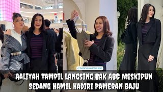 Bikin iri Aaliyah Tampil Langsing Meskipun Hamil Hadiri Acara Pameran Baju@Lisazubaidi