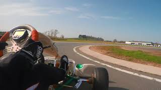 Rednal Karting - Rotax very consistent lap times 44.23, 44.22, 44.23s - 30 Mar 21 - SJCAM SJ8 Plus