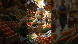 SHOCKING!!! 😱Funny Cat Cooking Again! #cats #CatChef #ArtisticStory #animals #CuteAnimals