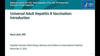 Nov 3, 2021 ACIP Meeting - Hepatitis Vaccines