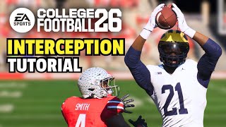 How to get EASY Interceptions In College Football 26 Road to Glory