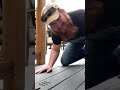 QUICKEST AND CLEANEST WAY TO SCREW DOWN DECK BOARDS.