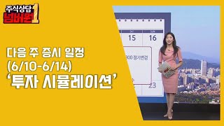 [주식상담 넘버원] 다음 주 증시 일정 ‘투자 시뮬레이션’ / 이혜린 아나운서 / 매일경제TV