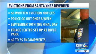 People living in riverbed near Lompoc issued eviction notices
