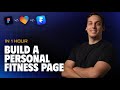 We built a Personal Fitness Landing Page in 1 Hour: (Figma, Framer & AI Workflow)