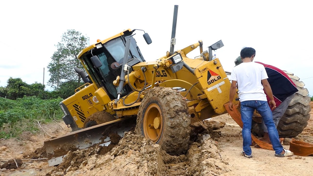 New Road Construction Project Standard Road Foundation Building