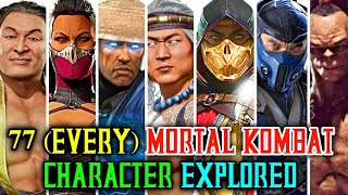 77 (Every) Mortal Kombat Characters - Backstories Explored - The Mega Feature Length MK Video