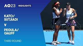 Kato/Sutjiadi v Pegula/Gauff Highlights | Australian Open 2023 Third Round