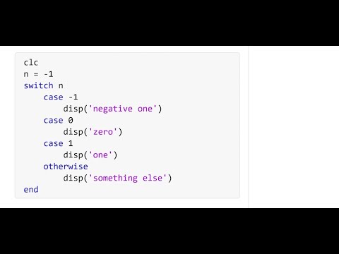 How To Use Switch Cases In MATLAB For Cleaner If/Else Statements ...