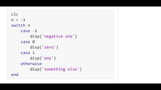 How to Use Switch Cases in MATLAB