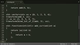 Functional Programming using C++ (10/27) - Currying and partial function application