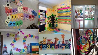 Preschool Nursery class decoration | Classroom decoration design | Wall decoration ideas