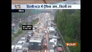 Delhi/NCR rains: Ghaziabad road caves in; massive water-logging, traffic jam in national capital