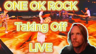 AMAZING STAGE!!! ONE OK ROCK - Taking Off LIVE (Singer Reacts)