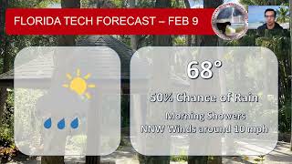 Florida Tech Weather Forecast for February 9th