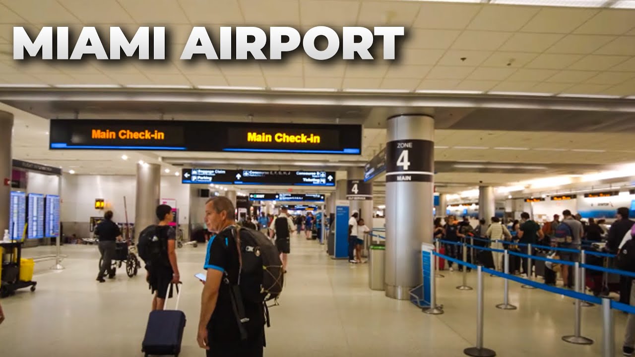 Walking Miami International Airport (MIA) - YouTube