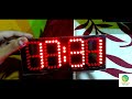 7 segment led clock with hourly chime