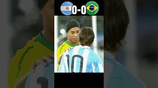 Argentina 🇦🇷 VS Brazil 🇧🇷 2010 Messi Shocked Ronaldinho Neymar World Cup