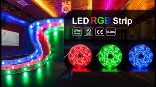 LED Strip Lights 16.4ft, 5050 LEDs RGB Color Changing LED Lights for Home, Room, Bedroom, DIY Mode