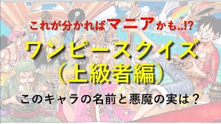 【全30問】ワンピースキャラ名前当てクイズ（上級者編）