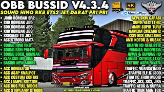 OBB BUSSID V4.3.4 SOUND HINO RK8 JET DARAT PRI PRI ‼️ BUS FULL ROMBAK | GRAFIK HD4K | Bussid v4.3.4