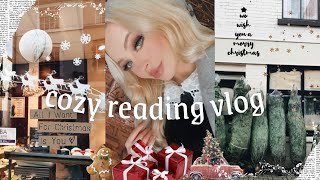Christmassy reading vlog 💫 book shopping, wrapping presents & hot chocolates 🍫☕️