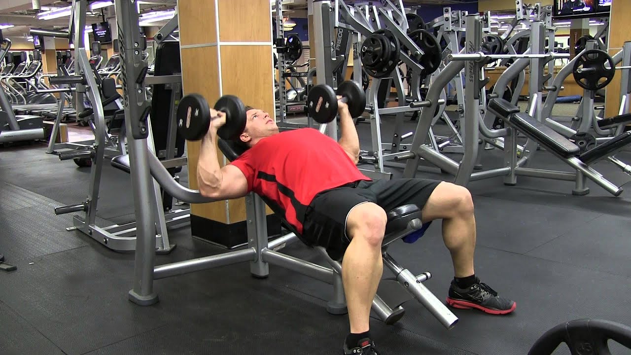 Incline Dumbbell Chest Press (30 Degree) - YouTube