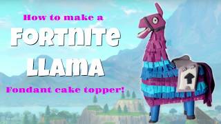 Llama Fortnite Polymer Clay - how to make a fortnite llama fondant cake topper