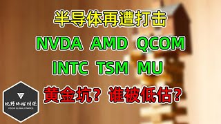 美股 半导体再遭打击！NVDA、AMD、QCOM、INTC、TSM、MU，谁被低估？