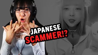 Japanese Girl Reacts To JAPANESE SCAMMER!