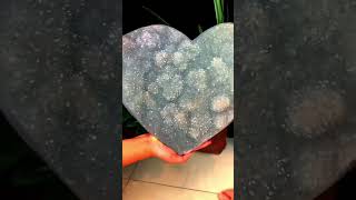 Nice Greenish Love Quarrz heart ❤️  Mineral Specimen 40x 33 cm #heart #trending #calcite #quartz