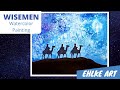 How to PAINT the WISEMEN with watercolor and salt