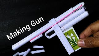 How To Make Gun | Match Box Gun with Paper | Home Made | Amazing